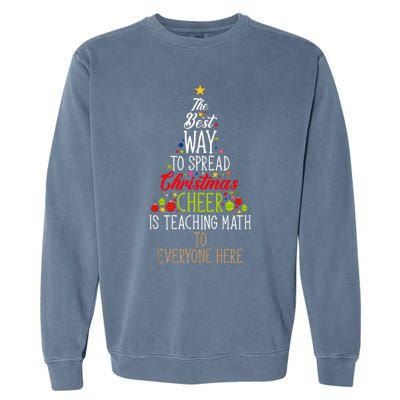 Teaching Math Teacher Xmas Family Merry Christmas Tank Top Garment-Dyed Sweatshirt