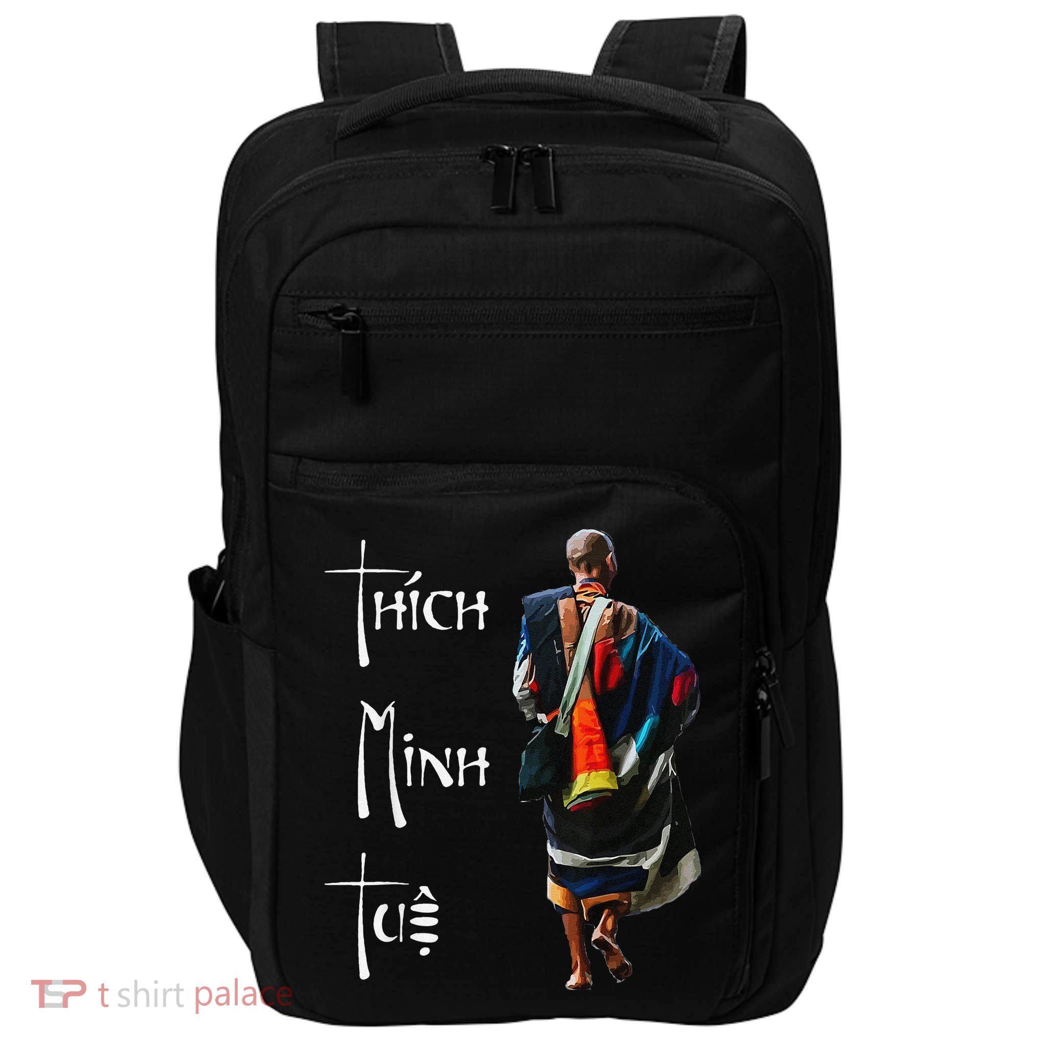 Thich Minh Tue Buddhist Monk Spiritual Journey Vietnam Impact Tech Backpack