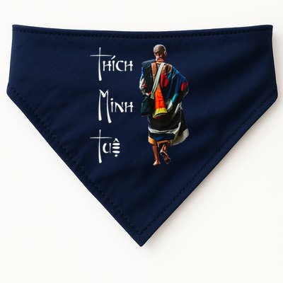 Thich Minh Tue Buddhist Monk Spiritual Journey Vietnam USA-Made Doggie Bandana