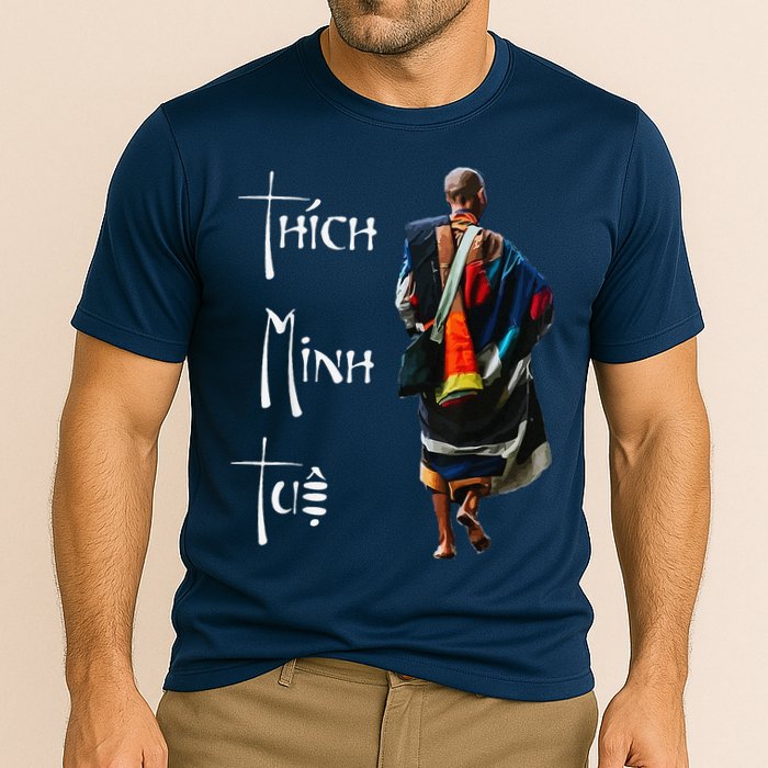 Thich Minh Tue Buddhist Monk Spiritual Journey Vietnam Cooling Performance Crew T-Shirt