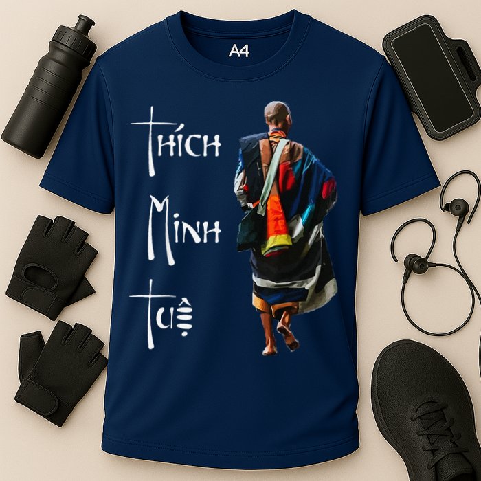 Thich Minh Tue Buddhist Monk Spiritual Journey Vietnam Cooling Performance Crew T-Shirt