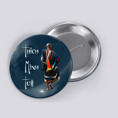 Thich Minh Tue Buddhist Monk Spiritual Journey Vietnam Button