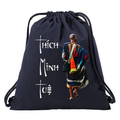 Thich Minh Tue Buddhist Monk Spiritual Journey Vietnam Drawstring Bag