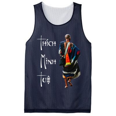 Thich Minh Tue Buddhist Monk Spiritual Journey Vietnam Mesh Reversible Basketball Jersey Tank
