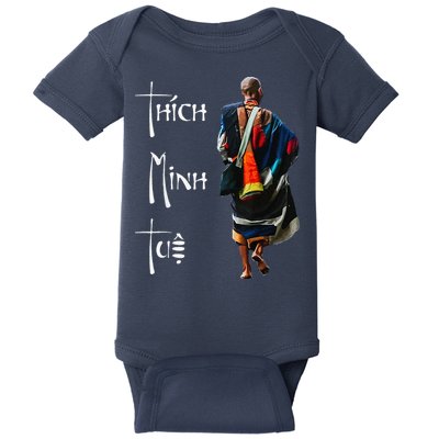 Thich Minh Tue Buddhist Monk Spiritual Journey Vietnam Baby Bodysuit