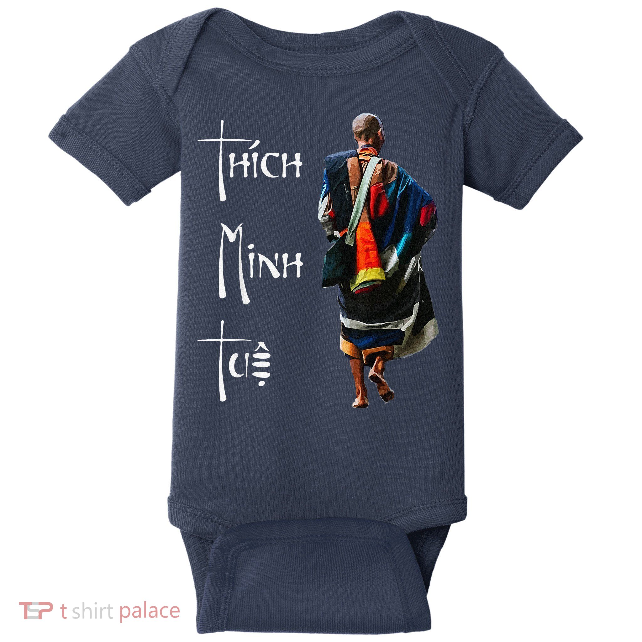 Thich Minh Tue Buddhist Monk Spiritual Journey Vietnam Baby Bodysuit
