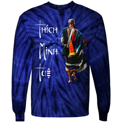 Thich Minh Tue Buddhist Monk Spiritual Journey Vietnam Tie-Dye Long Sleeve Shirt