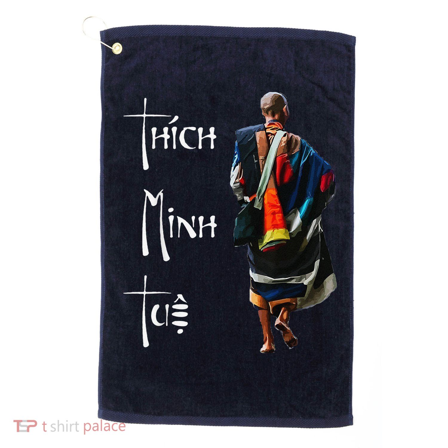 Thich Minh Tue Buddhist Monk Spiritual Journey Vietnam Golf Towel