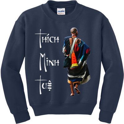 Thich Minh Tue Buddhist Monk Spiritual Journey Vietnam Kids Sweatshirt