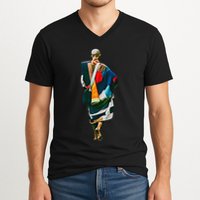 Thich Minh Tue On Back Monks Minh Tue Vietnamese V-Neck T-Shirt