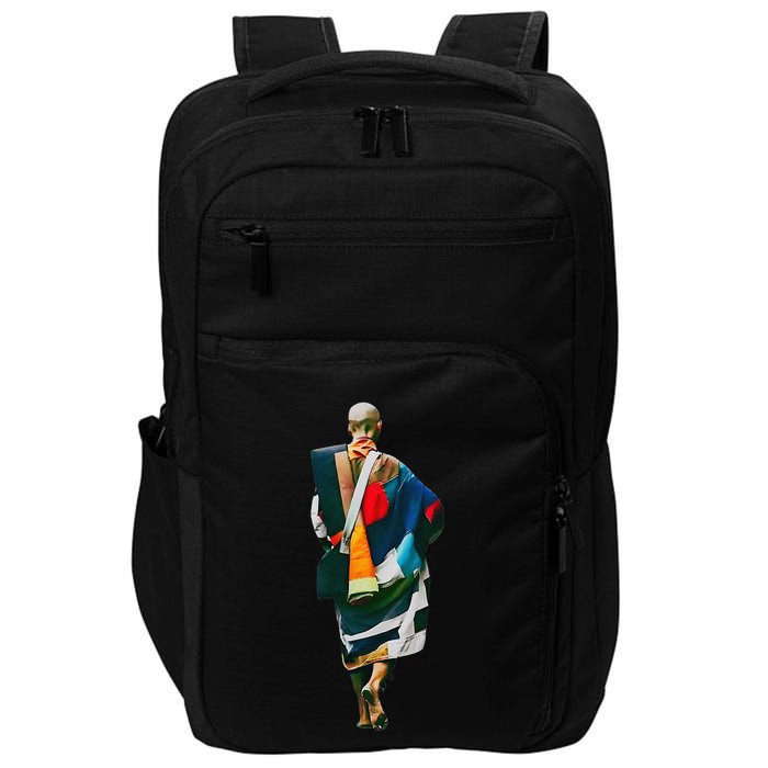 Thich Minh Tue On Back Monks Minh Tue Vietnamese Impact Tech Backpack