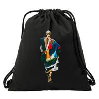 Thich Minh Tue On Back Monks Minh Tue Vietnamese Drawstring Bag
