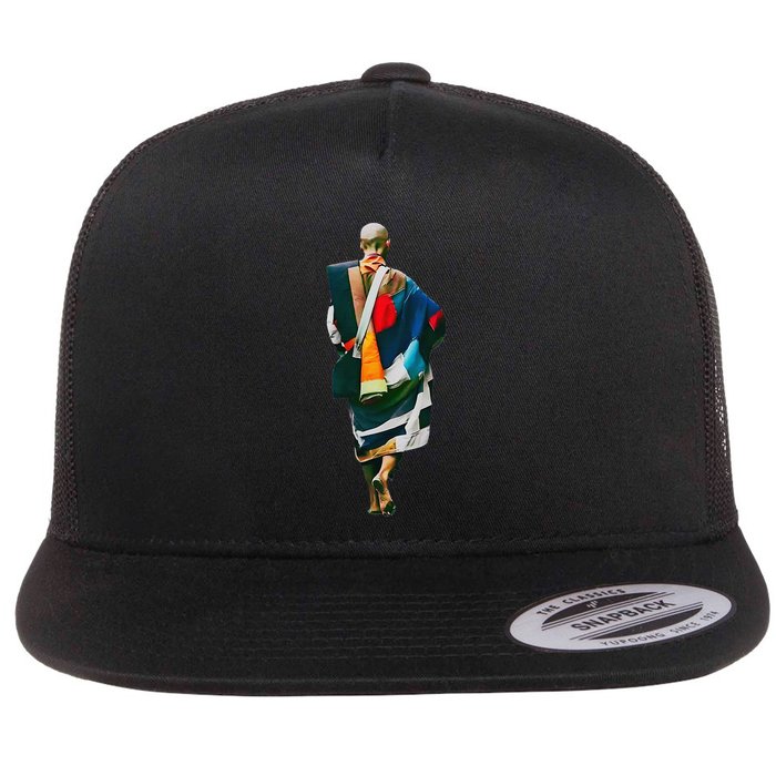 Thich Minh Tue On Back Monks Minh Tue Vietnamese Flatbill Hat