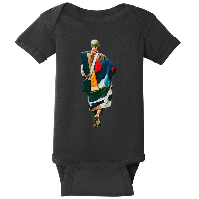 Thich Minh Tue On Back Monks Minh Tue Vietnamese Baby Bodysuit