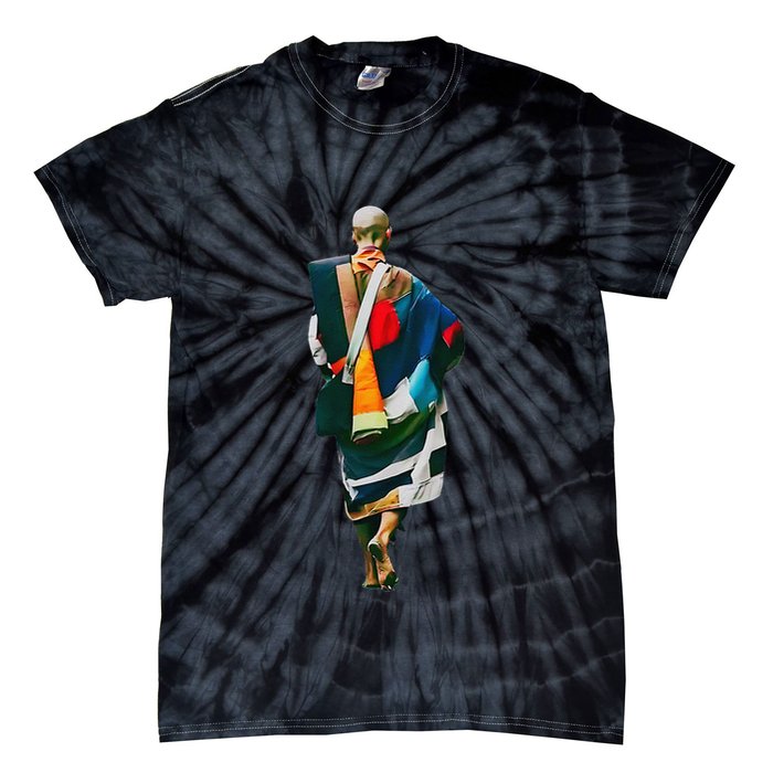 Thich Minh Tue On Back Monks Minh Tue Vietnamese Tie-Dye T-Shirt