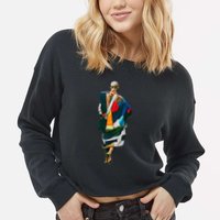 Thich Minh Tue On Back Monks Minh Tue Vietnamese Cropped Pullover Crew