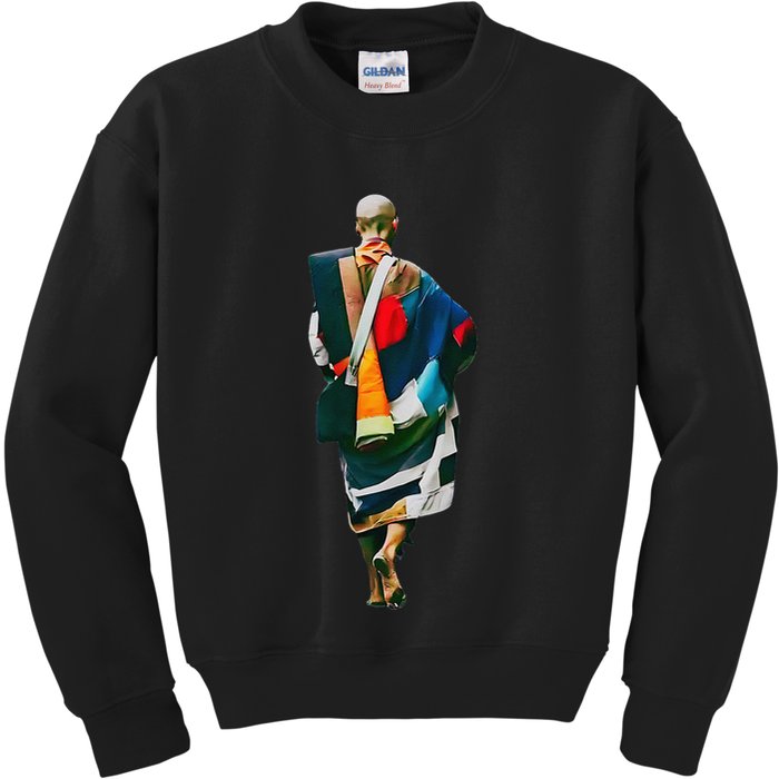 Thich Minh Tue On Back Monks Minh Tue Vietnamese Kids Sweatshirt