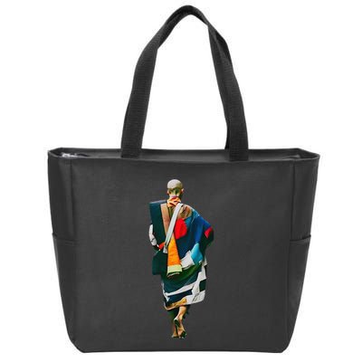 Thich Minh Tue On Back Monks Minh Tue Vietnamese Zip Tote Bag