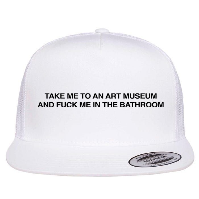 Take Me To An Art Museum And Fuck Me In The Bathroom Flat Bill Trucker Hat