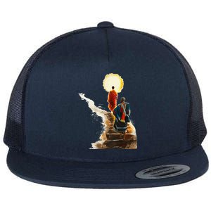 Thich Minh Tue On Back Monks Vietnamese Flat Bill Trucker Hat