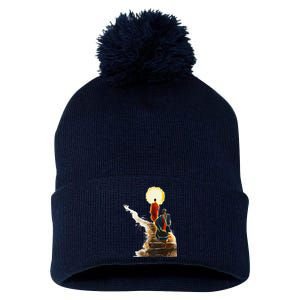 Thich Minh Tue On Back Monks Vietnamese Pom Pom 12in Knit Beanie