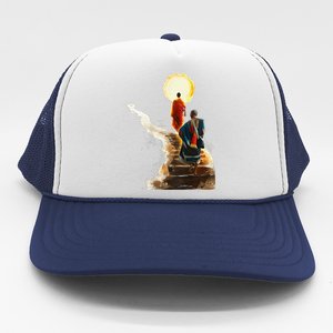 Thich Minh Tue On Back Monks Vietnamese Trucker Hat