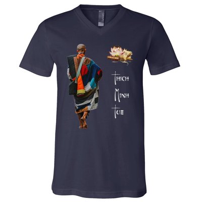 Thich Minh Tue V-Neck T-Shirt