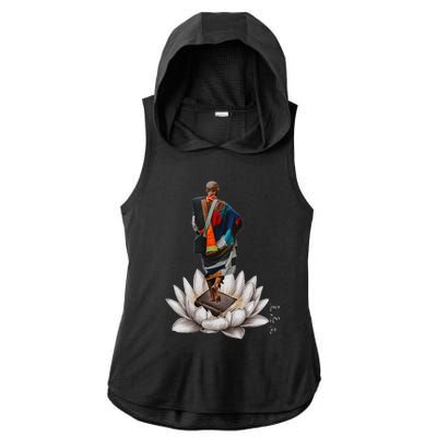 Thich Minh Tuex Ladies PosiCharge Tri-Blend Wicking Draft Hoodie Tank