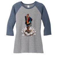 Thich Minh Tuex Women's Tri-Blend 3/4-Sleeve Raglan Shirt