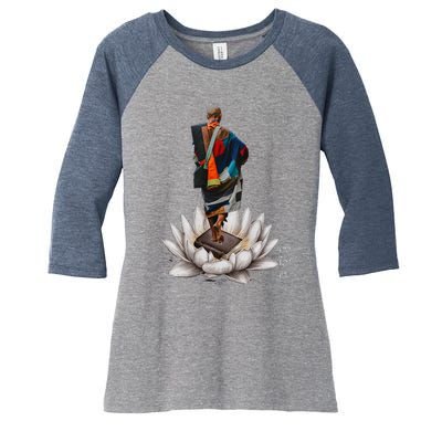 Thich Minh Tuex Women's Tri-Blend 3/4-Sleeve Raglan Shirt