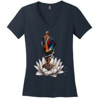 Thich Minh Tuex Women's V-Neck T-Shirt