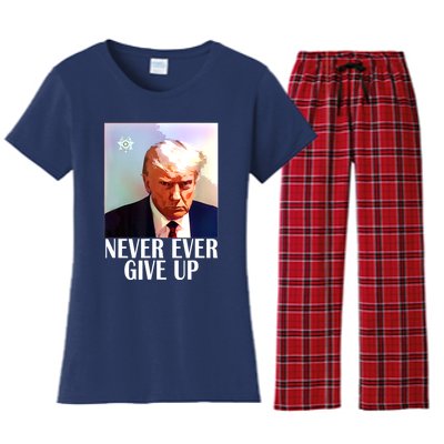 TRUMP MUGSHOT Women's Flannel Pajama Set