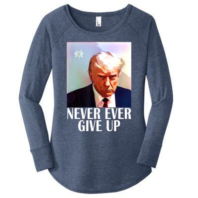 TRUMP MUGSHOT Women's Perfect Tri Tunic Long Sleeve Shirt