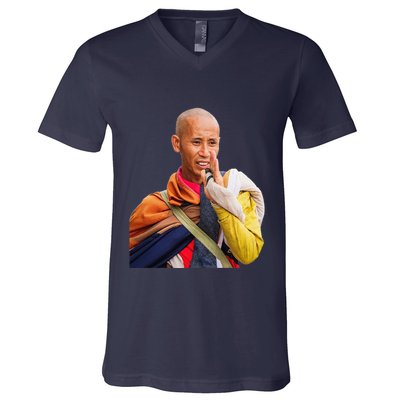Thich Minh Tue V-Neck T-Shirt