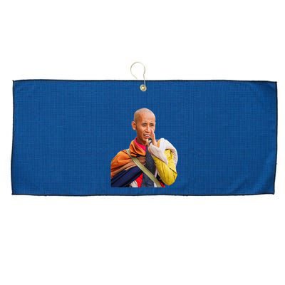 Thich Minh Tue Large Microfiber Waffle Golf Towel