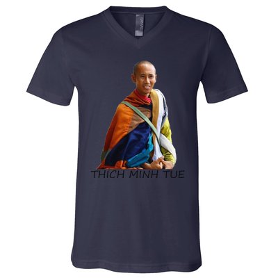 Thich Minh Tue V-Neck T-Shirt