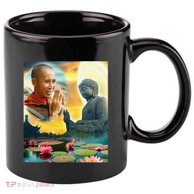 Thich Minh Tue 11oz C Handle Ceramic Mug