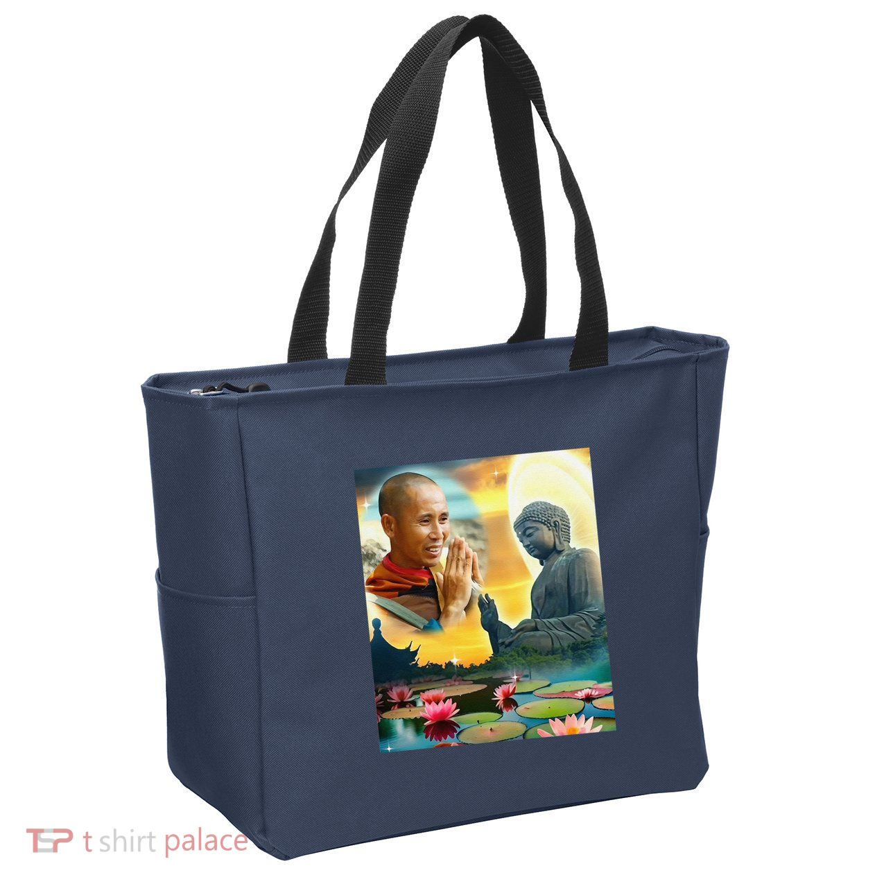 Thich Minh Tue Zip Tote Bag
