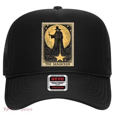 The Magician Tarot Card High Crown Mesh Back Trucker Hat