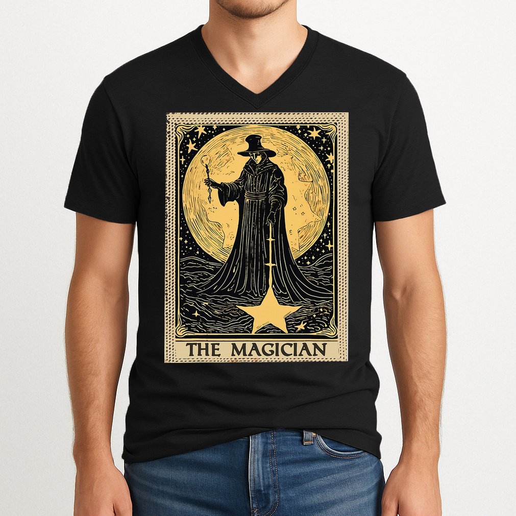 The Magician Tarot Card V-Neck T-Shirt