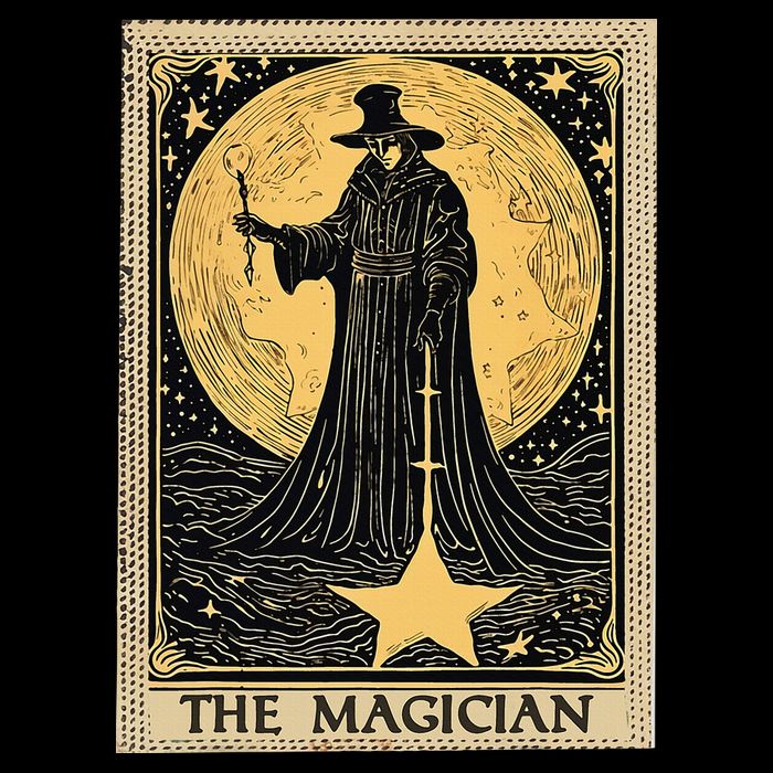 The Magician Tarot Card V-Neck T-Shirt