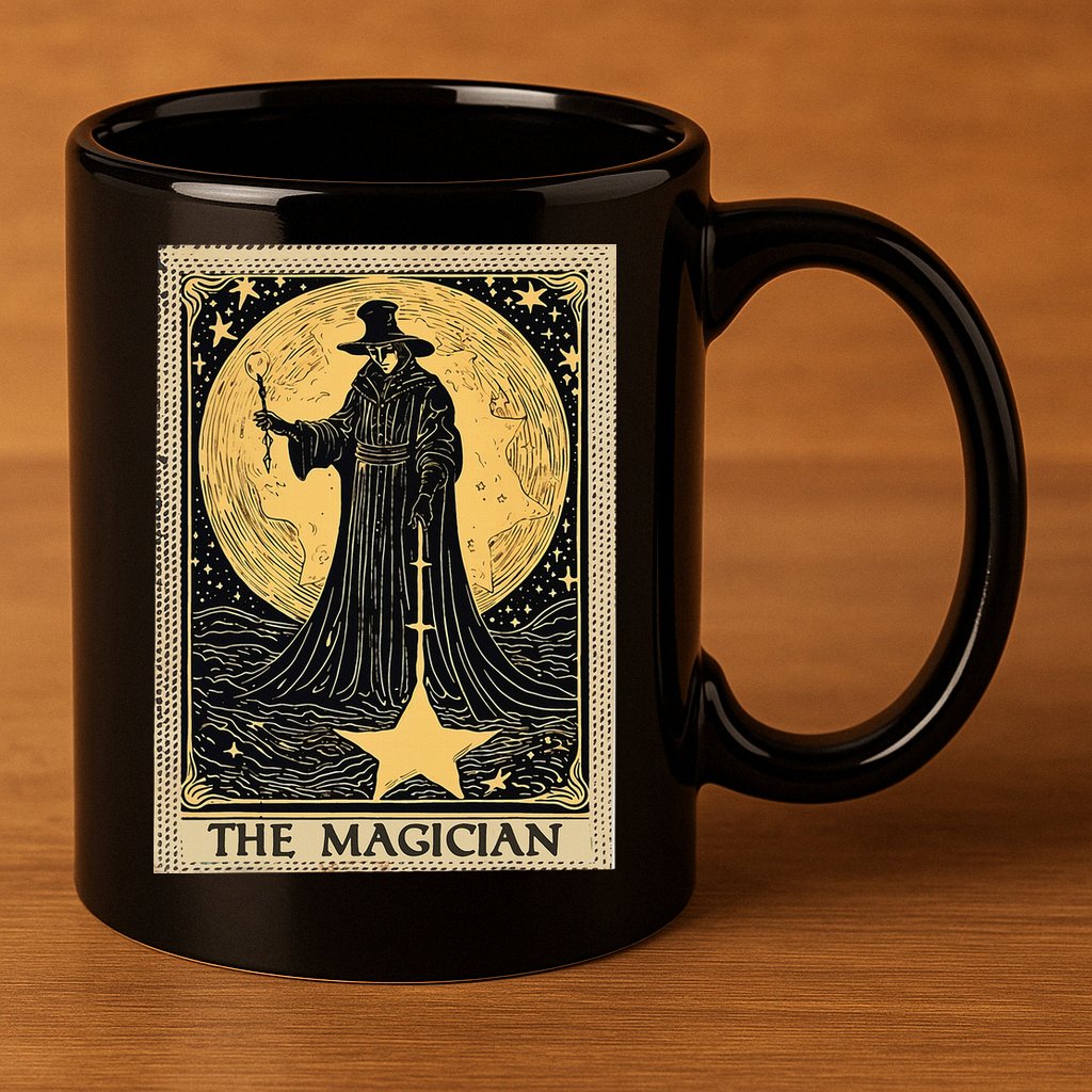 The Magician Tarot Card 11oz C Handle Ceramic Mug