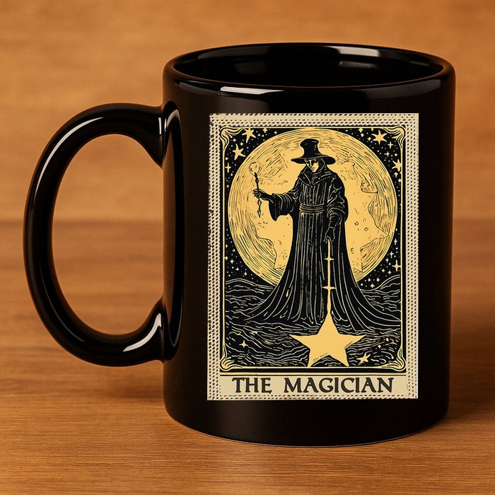 The Magician Tarot Card 11oz C Handle Ceramic Mug