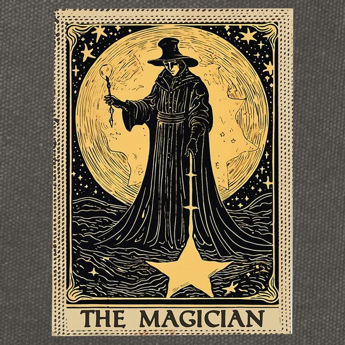 The Magician Tarot Card Cotton Canvas Backpack