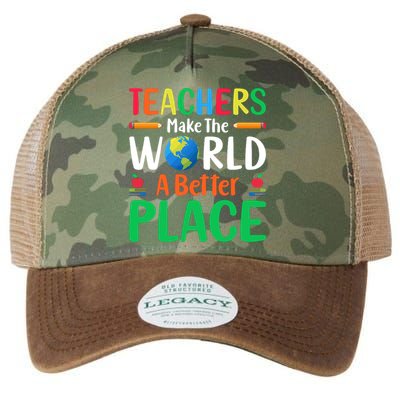 Teachers Make The World A Better Place Legacy Tie Dye Trucker Hat