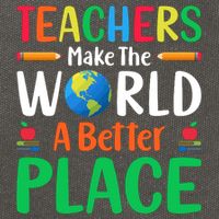 Teachers Make The World A Better Place Cotton Canvas Backpack