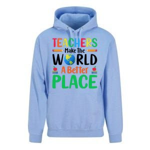 Teachers Make The World A Better Place Unisex Surf Hoodie