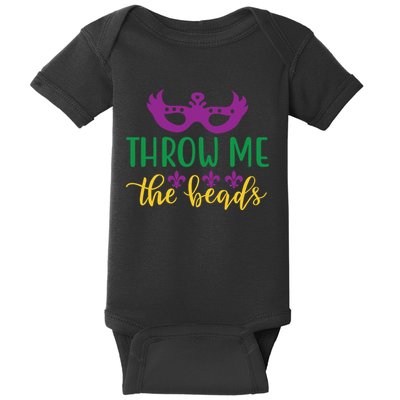 Throw Me The Beads Baby Bodysuit