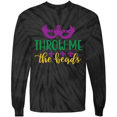 Throw Me The Beads Tie-Dye Long Sleeve Shirt