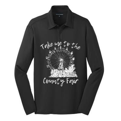 Take Me To The County Fair for Summer Silk Touch Performance Long Sleeve Polo